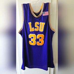 Shaq LSU Tigers Shaquille O’Neal NCAA Basketball Jersey Size XL EUC
